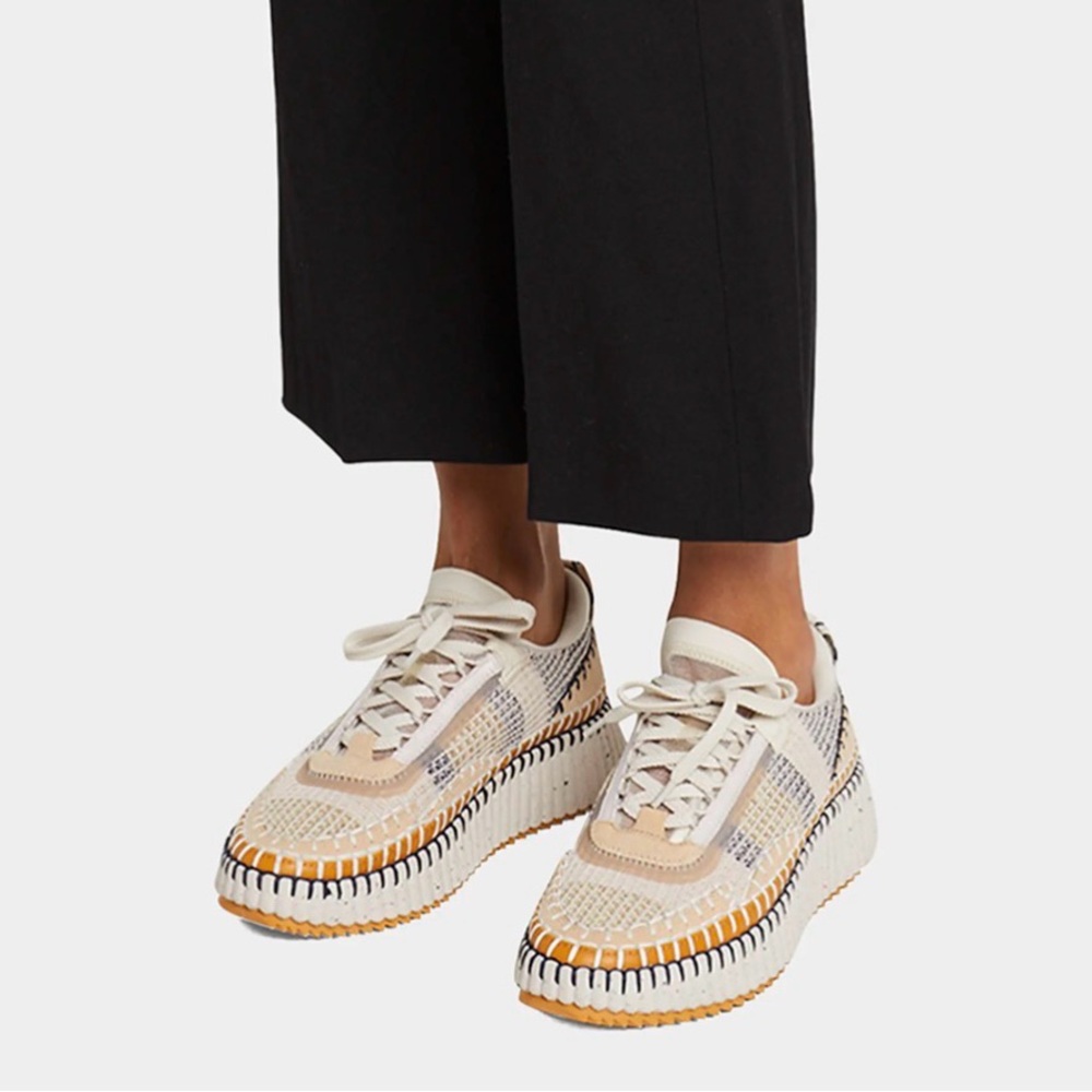Chloe Nama Stitch Walking Sneakers - Biscotti Beige - Picture 7 of 7